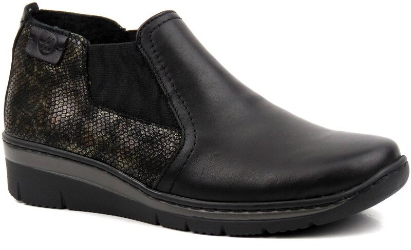 Lekkie, wygodne sztyblety damskie polskiej marki HELIOS Komfort 527, czarne