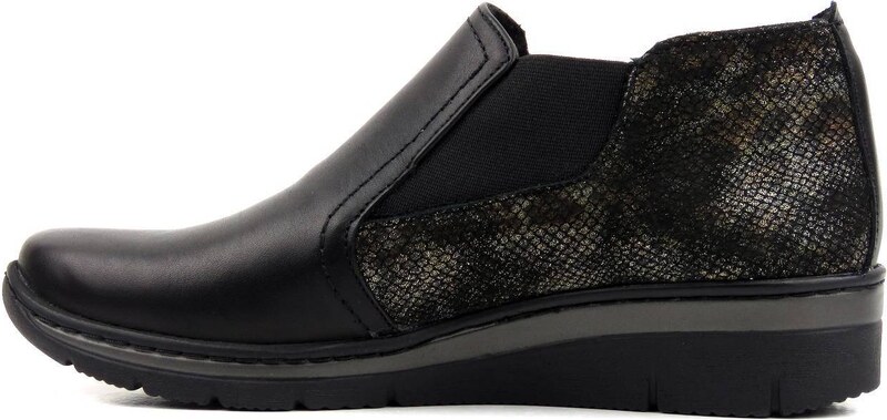 Lekkie, wygodne sztyblety damskie polskiej marki HELIOS Komfort 527, czarne