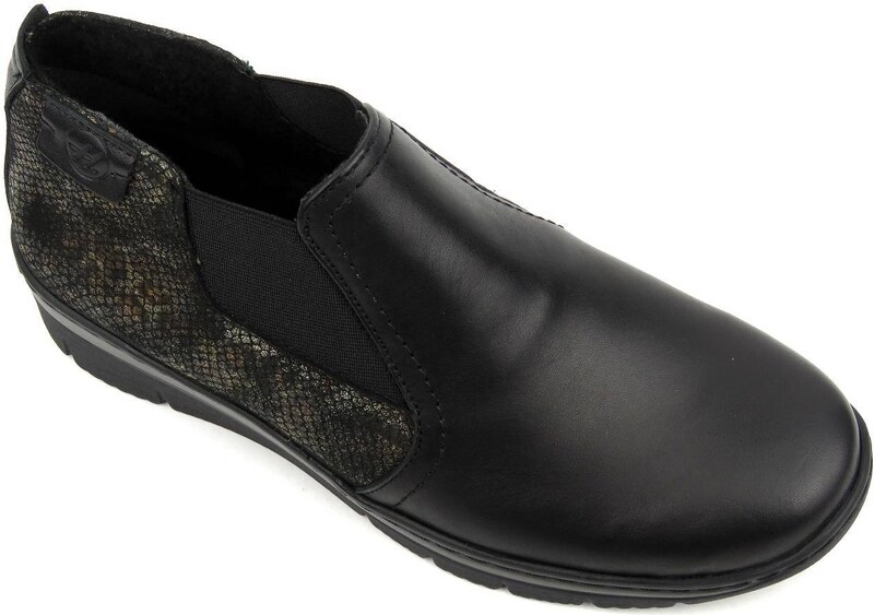 Lekkie, wygodne sztyblety damskie polskiej marki HELIOS Komfort 527, czarne