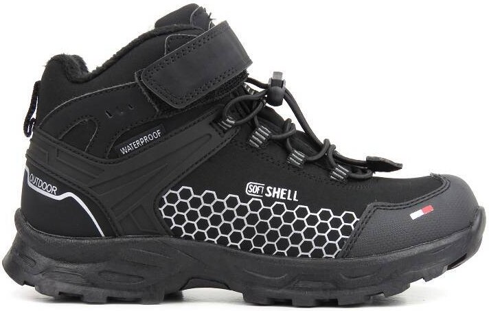 Śniegowce dziecięce z softshell i tripletex - AMERICAN CLUB HL 25/22, czarne