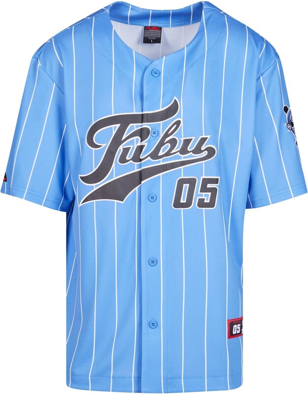 FUBU Koszula 'Fubu Varsity' jasnoniebieski / antracytowy / biały
