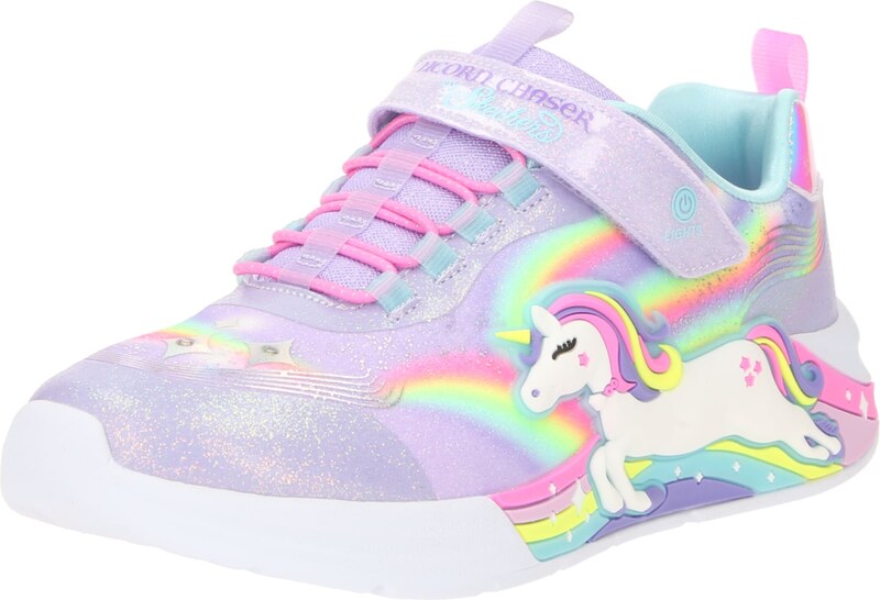 SKECHERS Trampki 'Unicorn Chaser' turkusowy / żółty / lawenda / jasnoróżowy