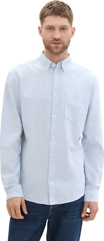 TOM TAILOR Koszula jasnoniebieski / biały