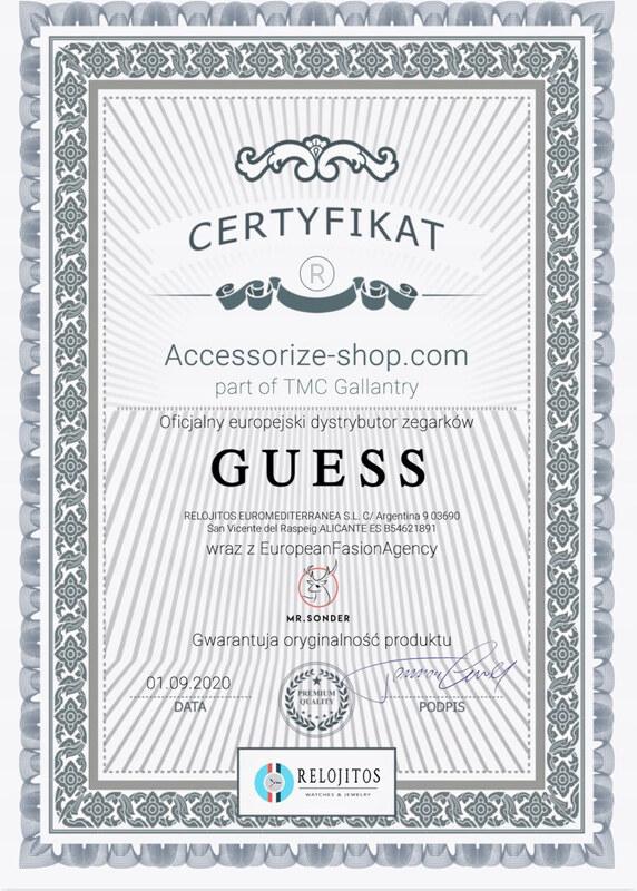 Zegarek GUESS V0023M8. Kwarcowy, Kolor czarny. Kobieta.