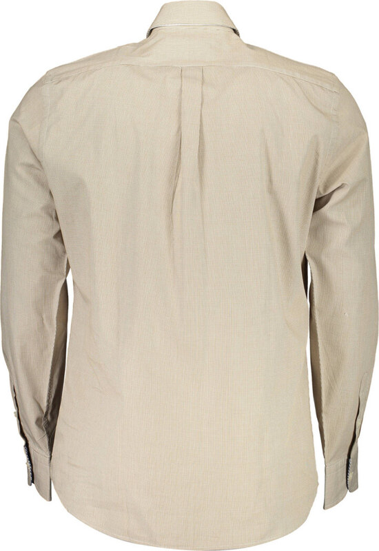 BEŻOWA KOSZULA Z DŁUGIM RĘKAWEM HARMONT & BLAINE MĘSKA