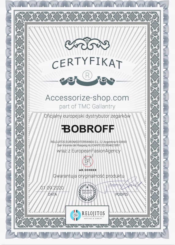 Zegarek BOBROFF BF1002M25. Kwarcowy, Kolor biały. Unisex.