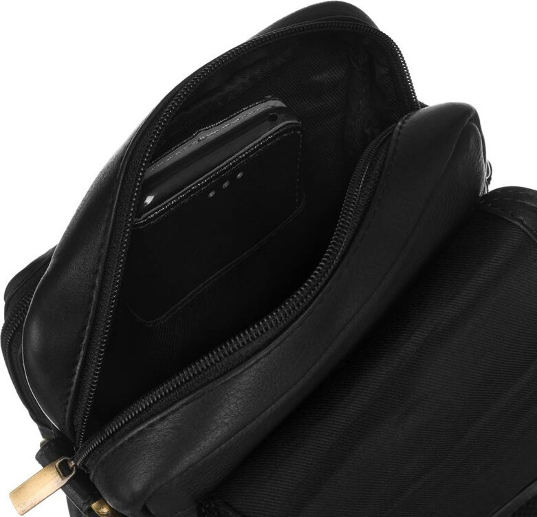 Saszetka męska z naturalnej skóry Peterson PTN 372-NDM