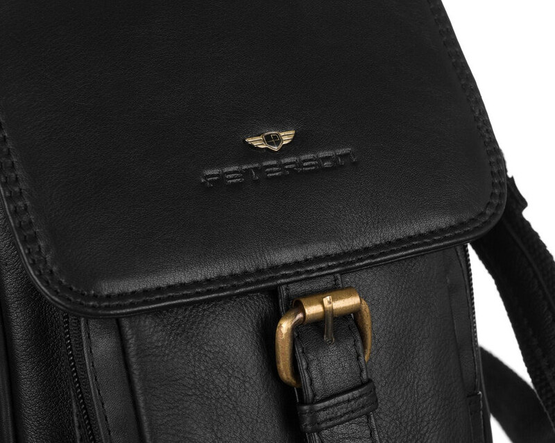 Saszetka męska z naturalnej skóry Peterson PTN 372-NDM