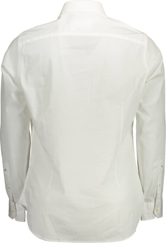 U.S. POLO MĘSKA KOSZULKA POLO Z DŁUGIM RĘKAWEM, BIAŁA