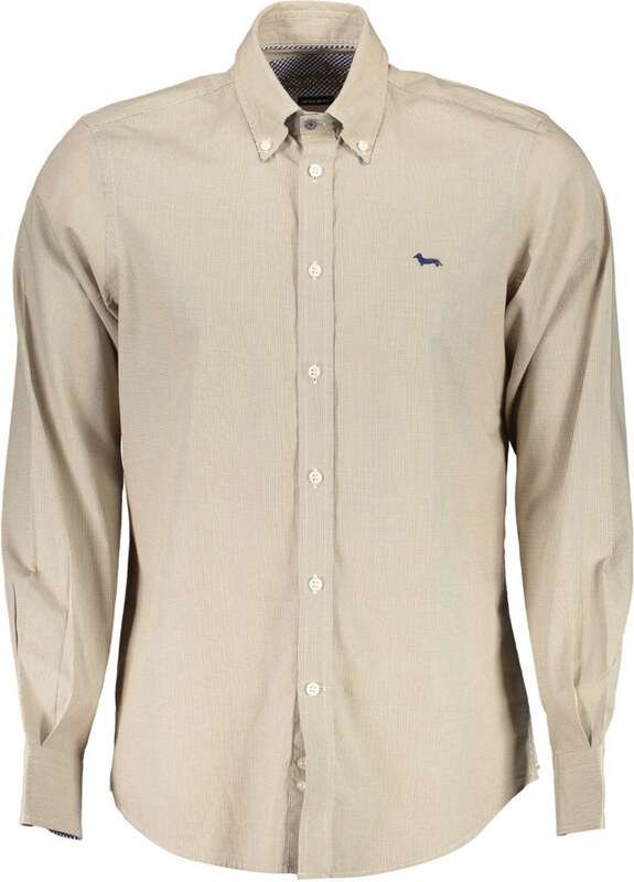 BEŻOWA KOSZULA Z DŁUGIM RĘKAWEM HARMONT & BLAINE MĘSKA