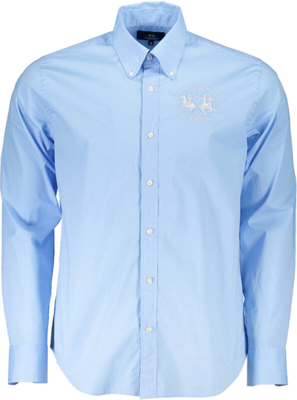 LA MARTINA JASNONIEBIESKA MĘSKA KOSZULA Z DŁUGIM RĘKAWEM