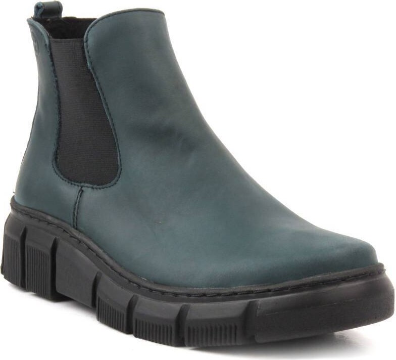 Skórzane sztyblety damskie polskiej marki HELIOS Komfort 510S, zielone