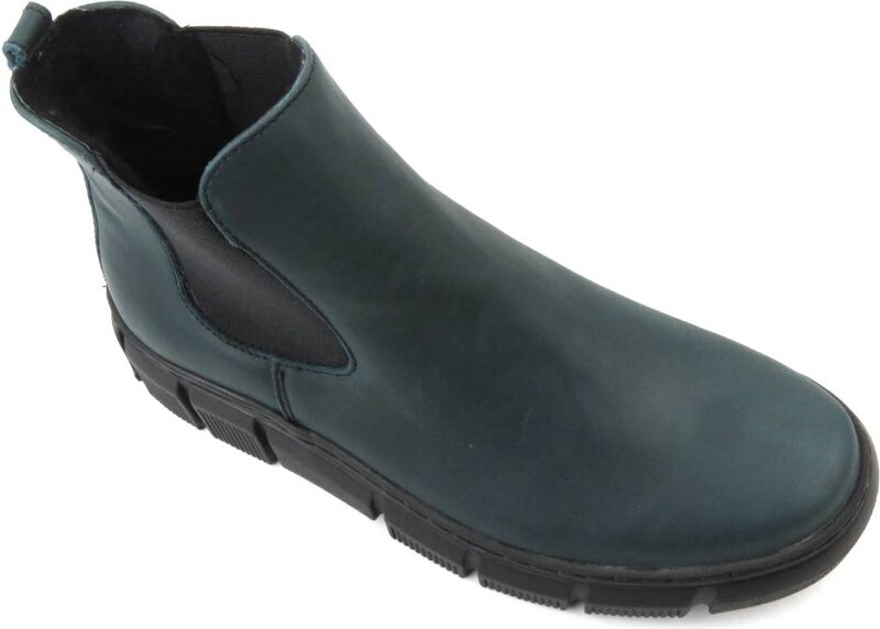 Skórzane sztyblety damskie polskiej marki HELIOS Komfort 510S, zielone