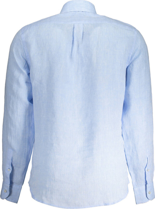 HARMONT & BLAINE JASNONIEBIESKA MĘSKA KOSZULA Z DŁUGIM RĘKAWEM