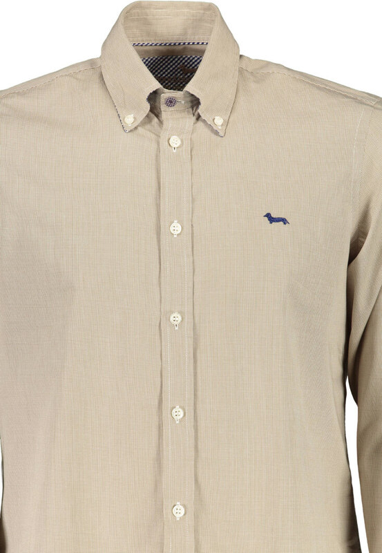 BEŻOWA KOSZULA Z DŁUGIM RĘKAWEM HARMONT & BLAINE MĘSKA