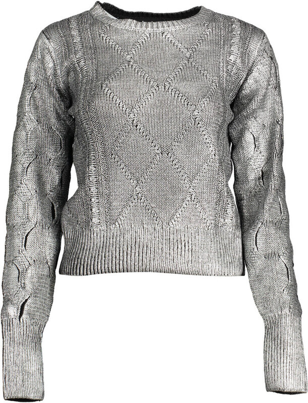 SREBRNY SWETER DAMSKI DESIGUAL