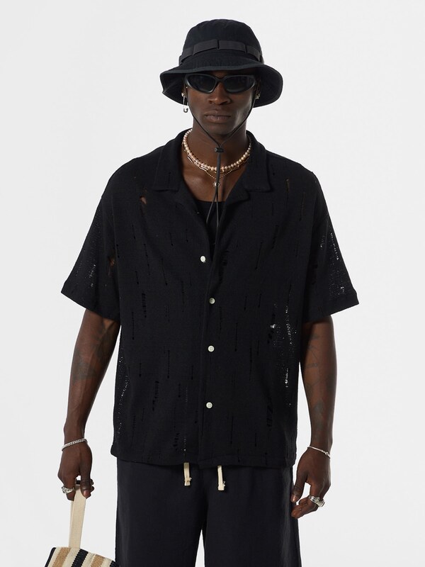 VAMOS CLO Koszula czarny