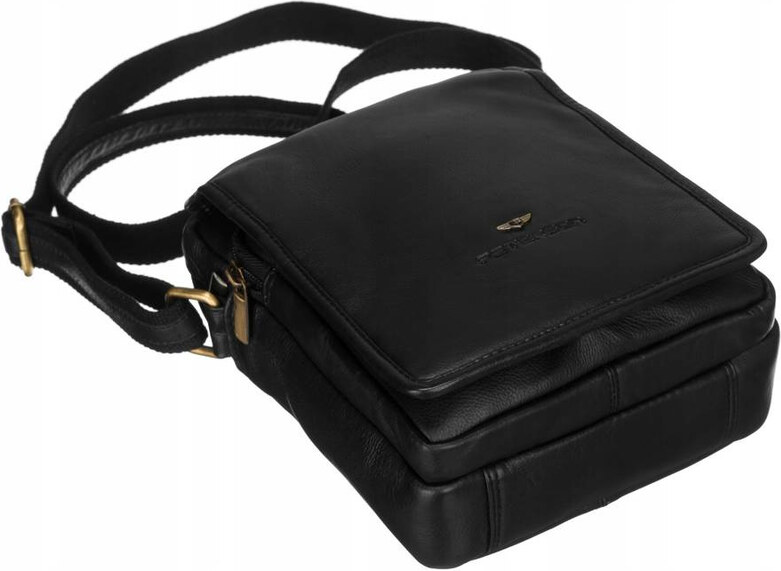 Saszetka męska z naturalnej skóry Peterson PTN 5031-NDM