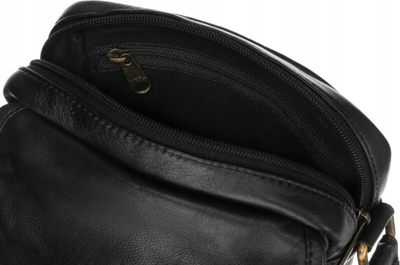 Saszetka męska z naturalnej skóry Peterson PTN 5031-NDM