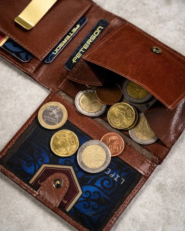 skóra naturalna Damski zestawy na prezent Peterson PTN SET3-N78L-VT BROWN