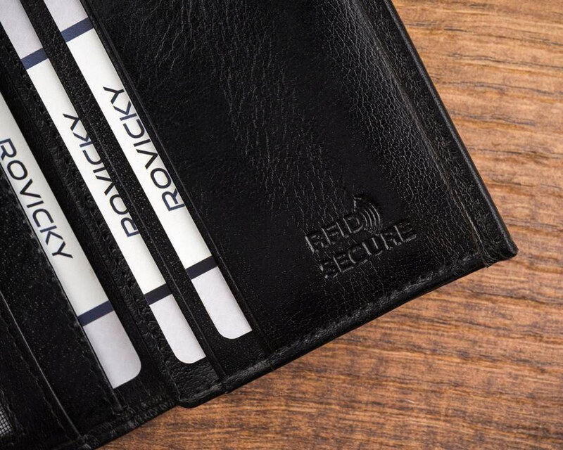 Pojemne skórzane Etui na karty i dokumenty Rovicky