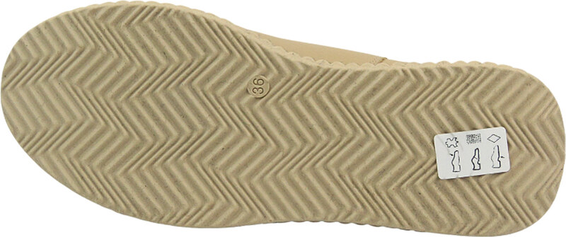 Wygodne sztyblety damskie skórzane - HELIOS Komfort 510P, jasnobeżowe