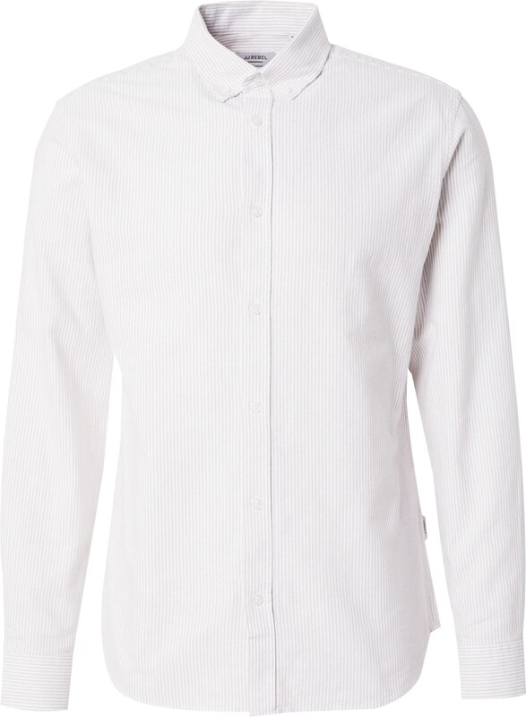 JJ Rebel Koszula 'JREBOSCAR' ciemny beż / biały