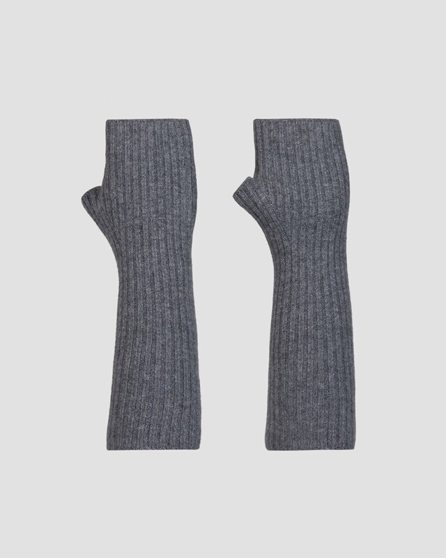 Szare Rękawiczki Z Kaszmiru Damskie Kujten Knokke