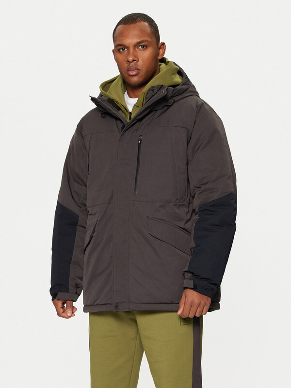 Champion Kurtka zimowa 220355 Czarny Regular Fit