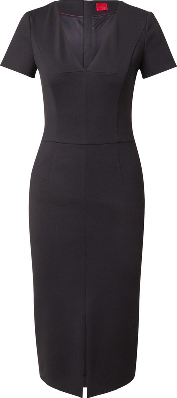 HUGO Sukienka etui czarny