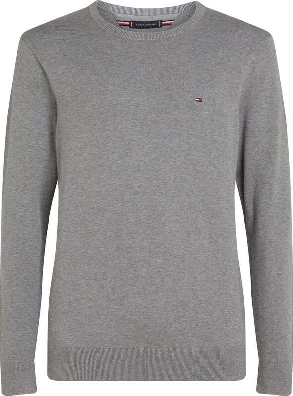 TOMMY HILFIGER Sweter 'ESSENTIAL' szary