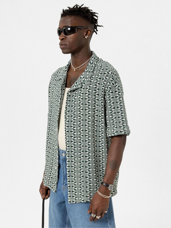 VAMOS CLO Koszula ciemny niebieski / biały