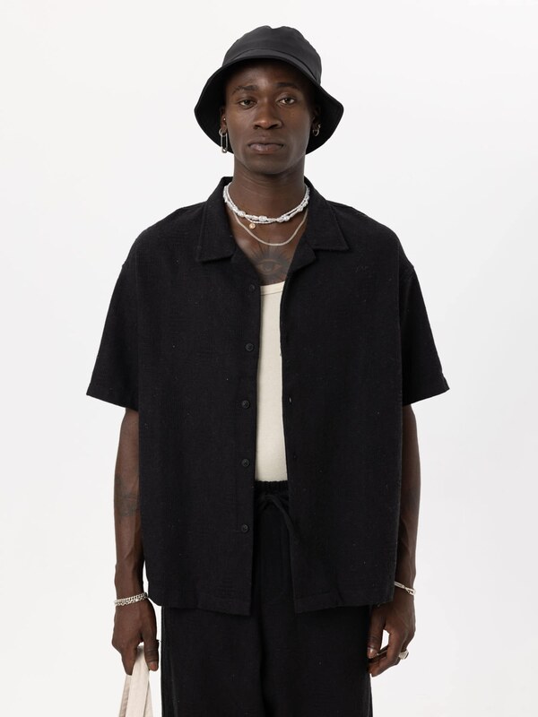 VAMOS CLO Koszula 'Lewisia' czarny