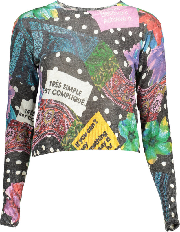 DESIGUAL SWETER DAMSKI CZARNY