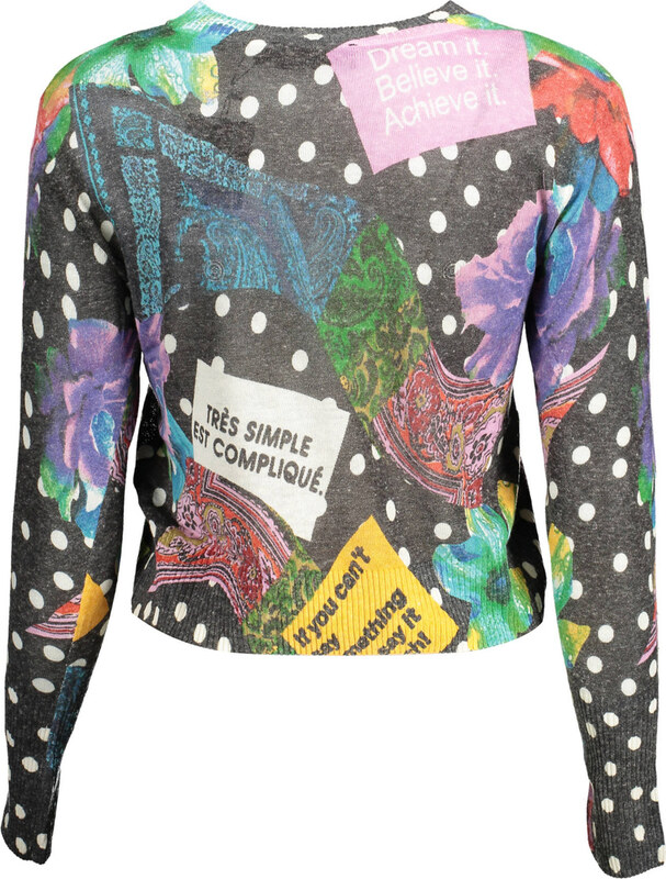 DESIGUAL SWETER DAMSKI CZARNY