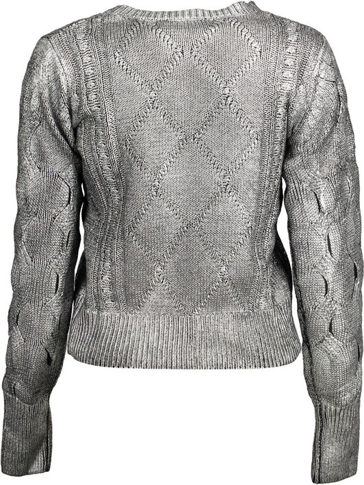 SREBRNY SWETER DAMSKI DESIGUAL