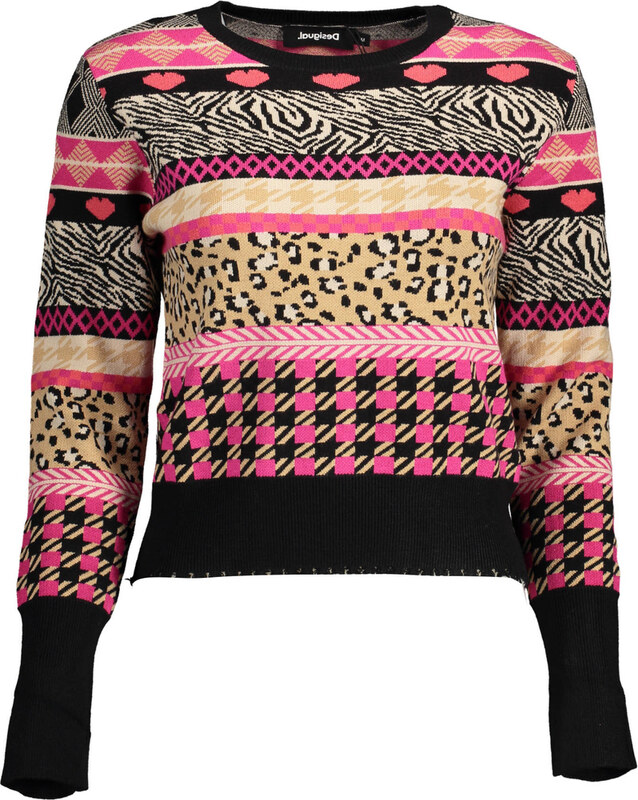 DESIGUAL SWETER DAMSKI CZARNY