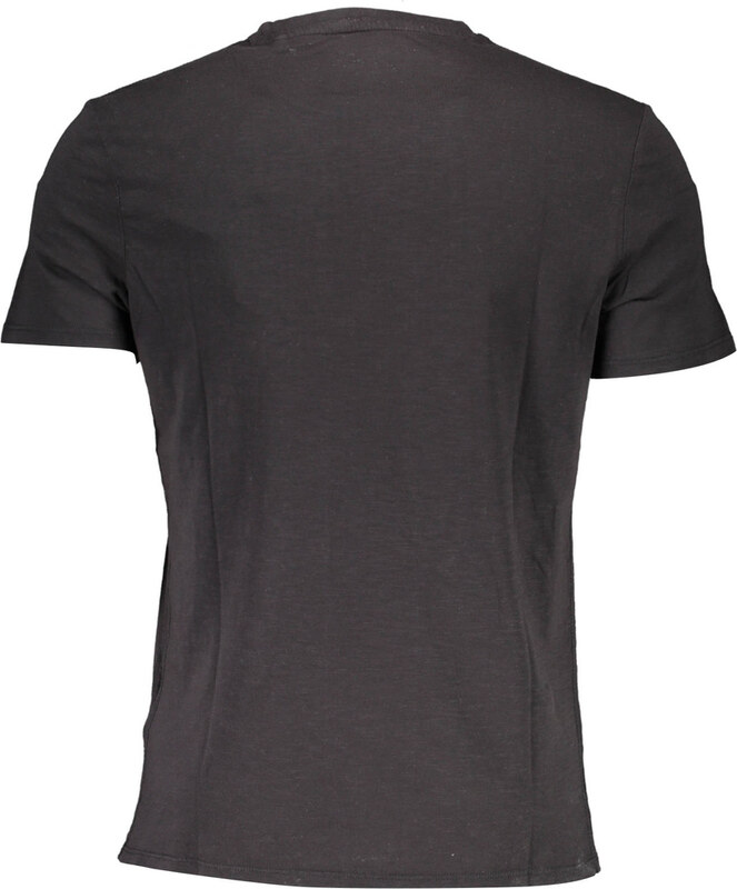 T-SHIRT MĘSKI Z KRÓTKIM RĘKAWEM GUESS JEANS CZARNY