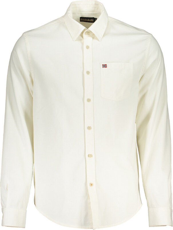 BIAŁA KOSZULA MĘSKA Z DŁUGIM RĘKAWEM NAPAPIJRI