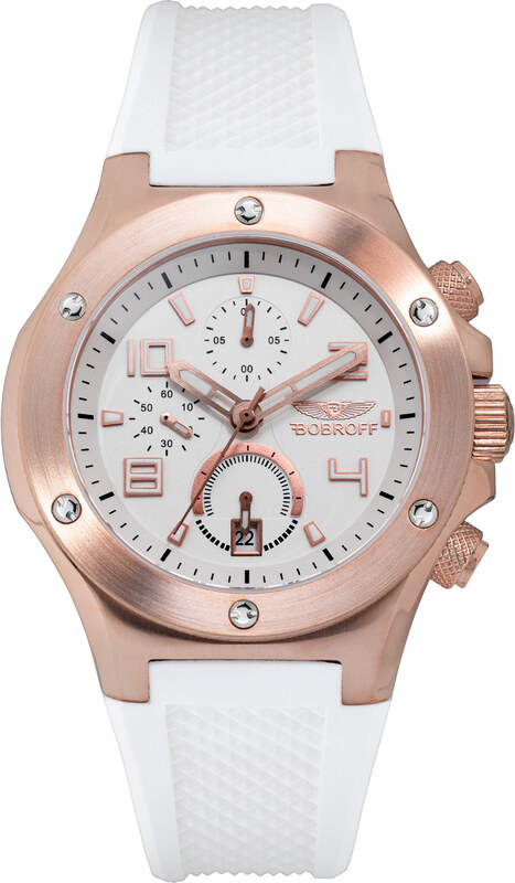 Zegarek BOBROFF BF1002M25. Kwarcowy, Kolor biały. Unisex.