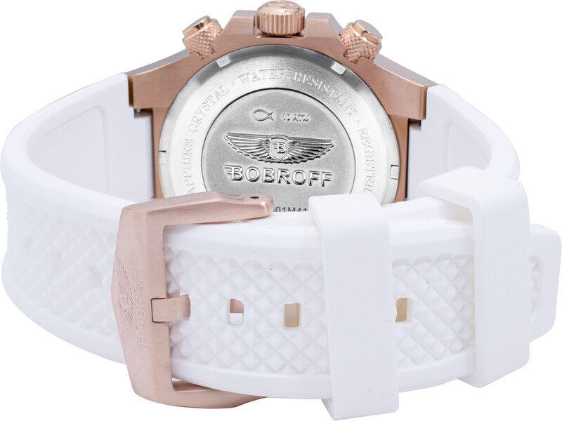 Zegarek BOBROFF BF1002M25. Kwarcowy, Kolor biały. Unisex.
