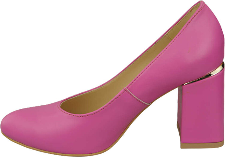 Obuwie Damskie Czółenka Fuksja Skóra naturalna 179 ElitaBut