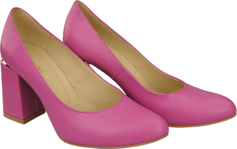 Obuwie Damskie Czółenka Fuksja Skóra naturalna 179 ElitaBut