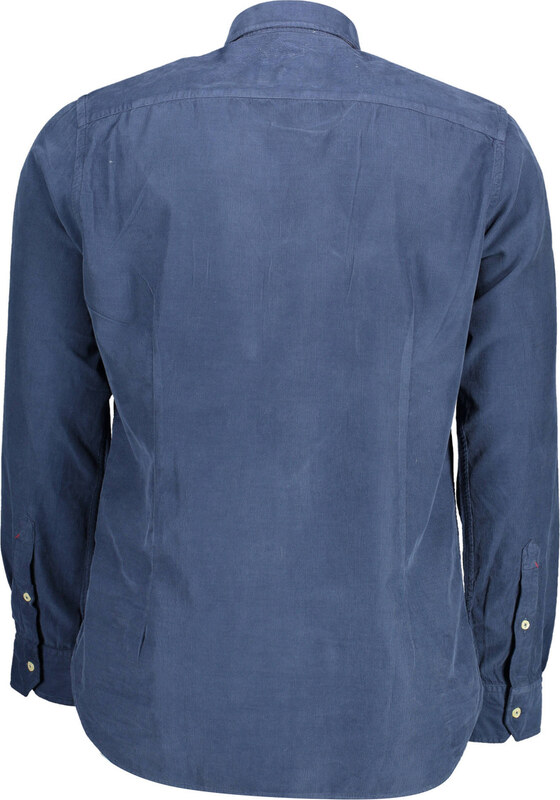 U.S. POLO KOSZULKA POLO Z DŁUGIM RĘKAWEM MĘSKA NIEBIESKA