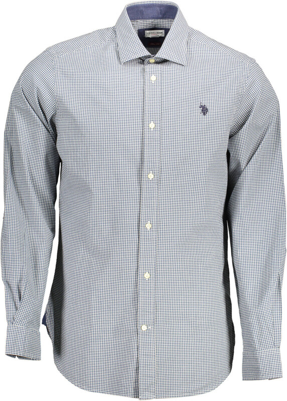 U.S. POLO MĘSKA KOSZULKA POLO Z DŁUGIM RĘKAWEM JASNONIEBIESKA