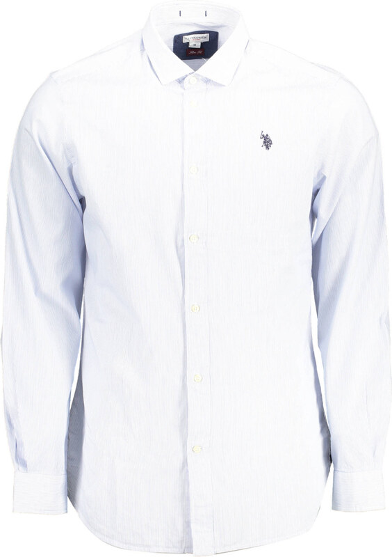 U.S. POLO MĘSKA KOSZULKA POLO Z DŁUGIM RĘKAWEM JASNONIEBIESKA