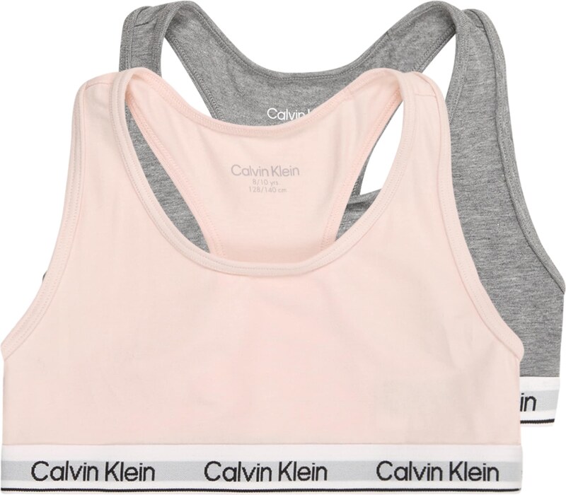 Calvin Klein Underwear Biustonosz nakrapiany szary / pastelowy róż / czarny / biały