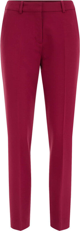 WE Fashion Spodnie w kant burgund