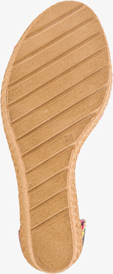 Fuksjowe sandały skórzane damskie espadryle na koturnie z zakrytą piętą pasek wokół kostki wzór wężowy PRODUKT POLSKI Casu 2556-204-922