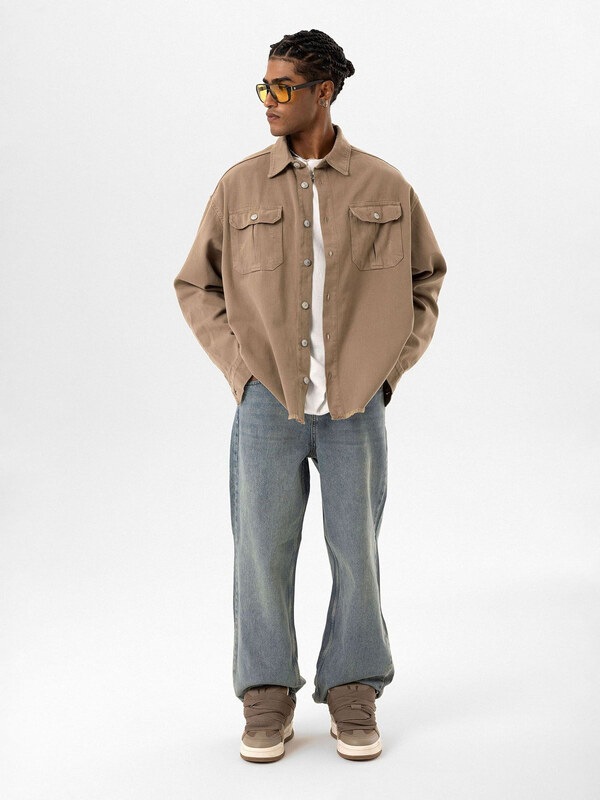 Dandalo Koszula nakrapiany brązowy